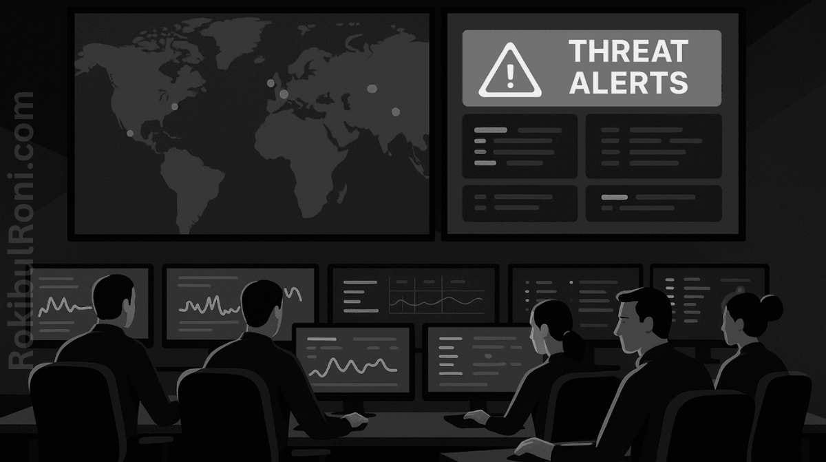 SOC command center monitoring threat alerts